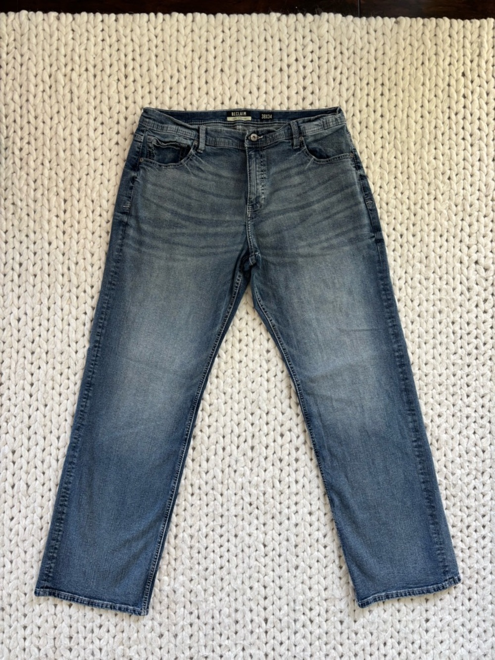 Buckle Men's Reclaim Blue Relaxed Jeans